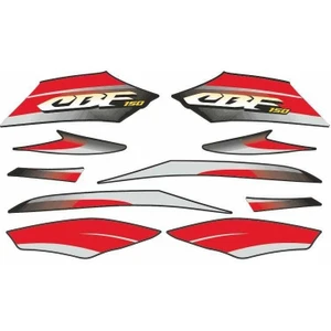 Honda Cbf 150 Uyumlu Stıcker Setı Siyah 002