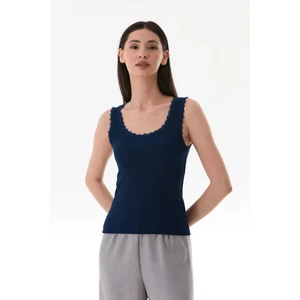 Bürümcük Kumaş Dantelli Askılı Body