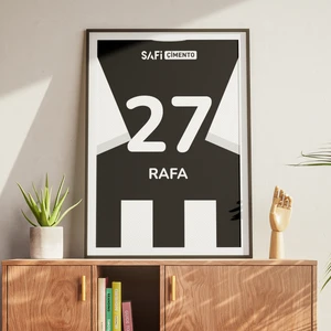 Kişiye Özel Futbol Forma Posteri | Takım Rengi, Isim ve Numarayla Kişiselleştirilmiş Tasarım