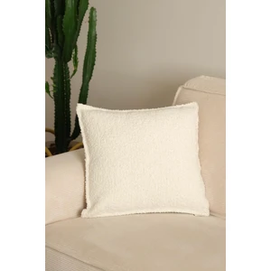 Teddy Ekru Kırlent Kılıfı