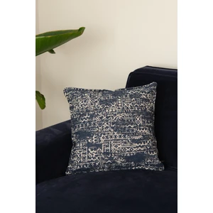 Roglif Lacivert Kırlent Kılıfı