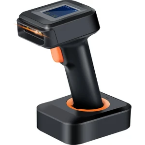 HW0006 Ekranlı Kablosuz 1d 2d Qr Barkod Okuyucu | Şarjlı Standlı ve 3'ü 1 Arada (Bluetooth, 2.4G, USB) Bağlantılı