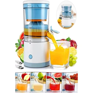 Berdina Home USB Şarj Edilebilir Pratik Katı Meyve Narenciye Sıkacağı Otomatik Hazneli Portakal Limon Sıkacağı