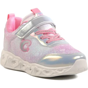 Gümüş Işıklı Kız Çocuk Spor Ayakkabı F