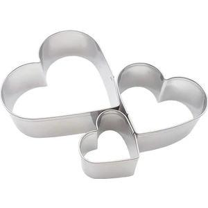 3b Trend 3'lü Metal Kurabiye Kalıbı, Paslanmaz Kurabiye Kalıbı, Hamur Şekillendirici Kalıp