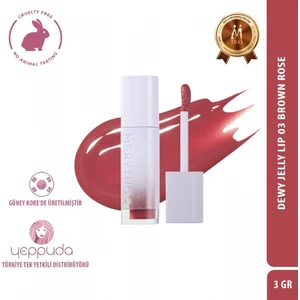 Dewy Jelly Lip 03 Brown Rose - Parlak ve Nemli Görünüm Sağlayan Tint