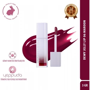 Dewy Jelly Lip 06 Maroon - Parlak ve Nemli Görünüm Sağlayan Tint