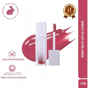 Dewy Jelly Lip 02 Florid - Parlak ve Nemli Görünüm Sağlayan Tint