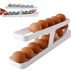 3b Trend Buzdolabı Için 2 Katlı Yumurta Tutucu Yer Tasarruflu Pratik Yumurta Dispenseri