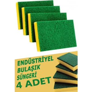 PC Premium Center Endüstriyel Bulaşık Süngeri 4 Adet ( Büyük Boy )