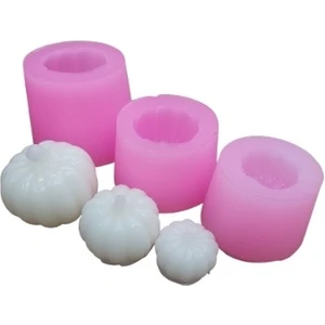 Mum Kalıbı Silikon Bal Kabak 3'lü