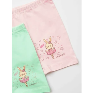 Kız Çocuk Organik Pamuklu Likralı Boxer Sweet Rabbit 2'li Paket