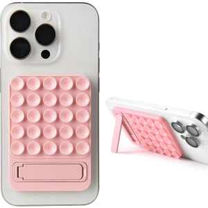 Apple iPhone 16 Pro Max Vantuzlu Yapışkanlı Standlı Tutucu