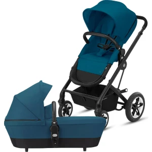 Talos S 2in1 (black-river blue)(konforlu bebek arabası)