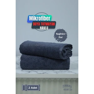 Kuaförlere Özel Boya Tutmayan Mikrofiber Saç Havlusu 50 x 90  cm  2'li Set