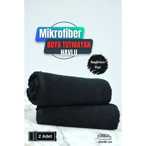 Kuaförlere Özel Boya Tutmayan Mikrofiber Saç Havlusu 50 x 90  cm  2'li Set