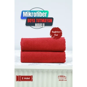 Kuaförlere Özel Boya Tutmayan Mikrofiber Saç Havlusu 50 x 90  cm  2'li Set