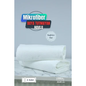 Kuaförlere Özel Boya Tutmayan Mikrofiber Saç Havlusu 50 x 90  cm  2'li Set