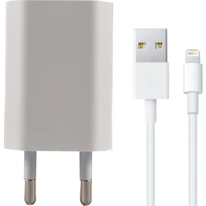 Apple iPhone Uyumlu 5 6 7 8 Şarj Aleti Adaptör Lightning Kablo 1A Scı-02