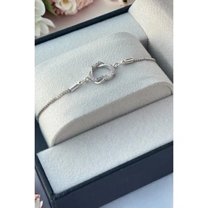 Şık Tasarım Asansörlü Ayarlanabilir Zirkon Taşlı Kadın Bileklik