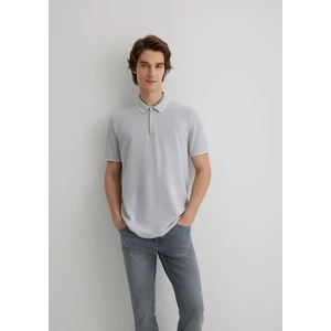 Şerit Detaylı Gri Polo Tişört 065900-34019