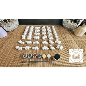 35 Adet (3d) Hayvanlar Alemi Taş Boyama Figür Çocuk Gelişimi Boyama Etkinlik Seti Zoo Stone Painting