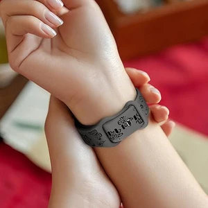 Apple Watch 42 44 45 46 49 mm Series 10 9 8 7 Se 6 5 4 3 Uyumlu Kelebek Desen Yumuşak Silikon Kordon