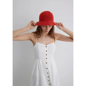 Kırmızı Hasır Bucket Şapka 1910080-86417