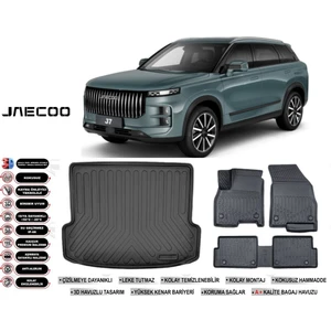 J7 2025 Model Kalın Stepneli Bagaj Havuzu Araca Özel Siyah Havuzlu Paspas Takımı Sett