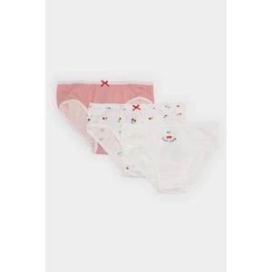 Kız Çocuk Desenli 3'lü Slip Külot E7073A825SP