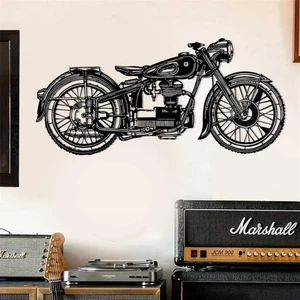 Motor Metal Duvar Dekoru