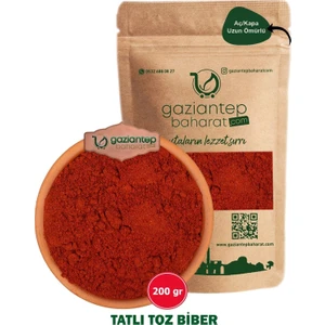 Gaziantep Baharat Kırmızı Tatlı Toz Biber 200  gr – Lezzetli ve Aromatik