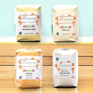 Soul Kitchen Organik Tarhana + Organik İnce Buğday İrmiği + Organik Pirinç Unu + Organik Tam Yulaf Unu Avantaj Paket (4X250GR)