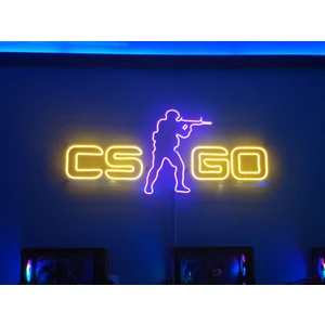 Neon LED Dekoratif Aydınlatma -Csgo, 60 x 30 cm -