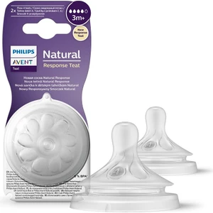 Philips Avent Natural Response 2'li Biberon Emziği, 4 Numara, 3 Ay+