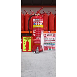 6 kg Foam Köpüklü Yangın Söndürme Tüpü 4 Yıl Garanti 3M N95 Maske Askı Aparatı kullanma talimatı ve fosforlu levha dahil 