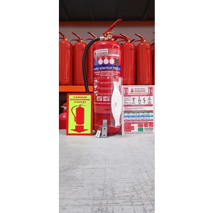 6 kg Abc Kkt Yangın Söndürme Tüpü 4 Yıl Garantili Fosforlu Levha,Askı Aparatı Kullanma Talimatı ve 3M N95 Maske Dahil