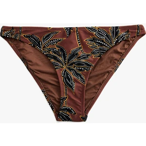 Astarlı Çiçek Desenli Bikini Altı