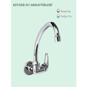 Kevser Su Armatürleri Tekli Duvardan