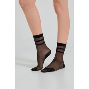 Kadın Konçu Çemberli Ince Soket Çorap