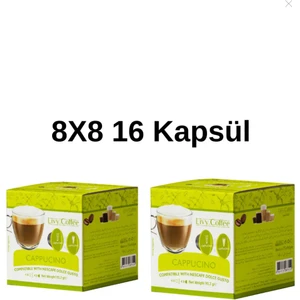 Livy Coffee Dolce Gusto Uyumlu Cappucino Kapsül Kahve 8x2 16 Kapsül