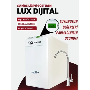 ALMERA SU ARITMA Dijital Tds Ekranlı Su Arıtma Cihazı Çelik Tank Paslanmaz Lüx Musluk