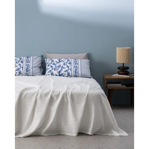 Mathilda King Size Pamuklu Ecocell Düz Pike Takımı - Beyaz