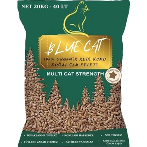 Çam Peleti Sürüngen Kumu Net 20 kg - 40 Lt - Topaklanmayan %100 Organik Cam Peledi