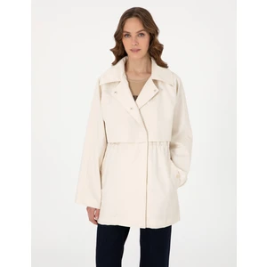 Pierre Cardin Kadın Ekru Regular Fit Kaban 50306073-VR019