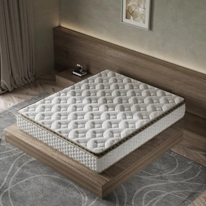 Cortado Çift Kişilik Pedli Paket Yaylı Yatak 30 cm