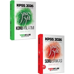 Yediiklim 2026 Kpss Ortaöğretim Ön Lisans Işin Özü Konu Anlatımı ve Soru Bankası 2 Li Set