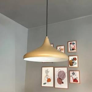 Champion Bej Tekli Avize Kafe Iç Mekan Salon Oturma Odası Mutfak Yatak Odası Sarkıt Modeli