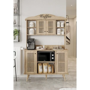 Avior Safir Meşe Rengi Kahve Köşesi Mdf 185 x 120 x 40  cm