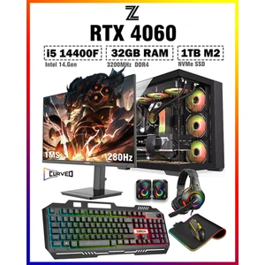 Warrior Spine X9 I5 14400F 32GB 1tb M.2 SSD RTX4060 27" 280Hz Sıvı Soğutmalı Oyuncu Bilgisayarı
